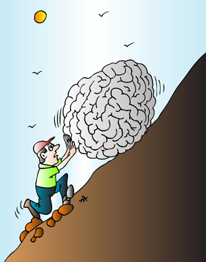 Sisyphus and brain
